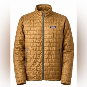 Patagonia Nano Puff Jacket Men’s Large Brown Full Zip Insulated